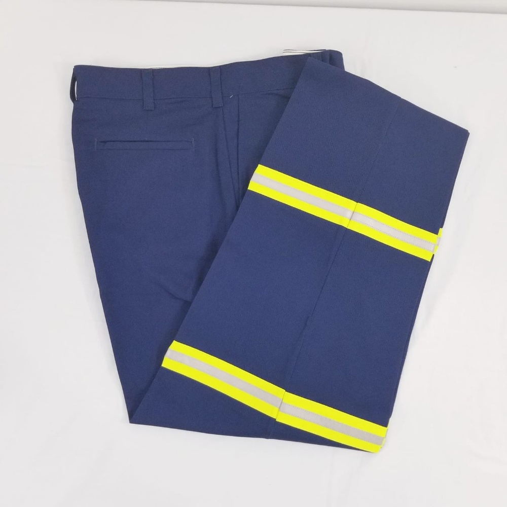 NEW Navy Blue Reflective Visibility Work Uniform Pants 38 (970)